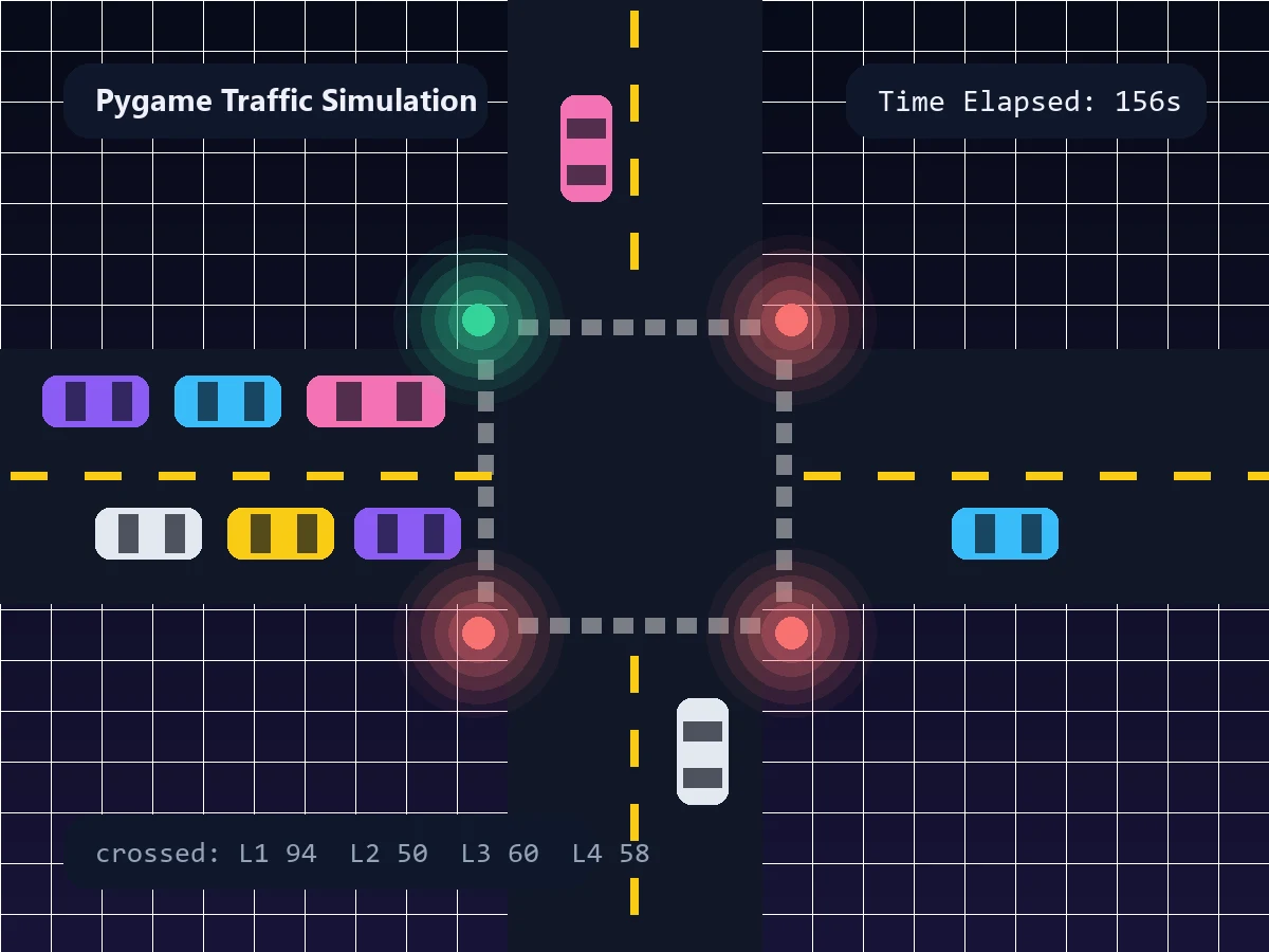Simulating City Traffic with Pygame